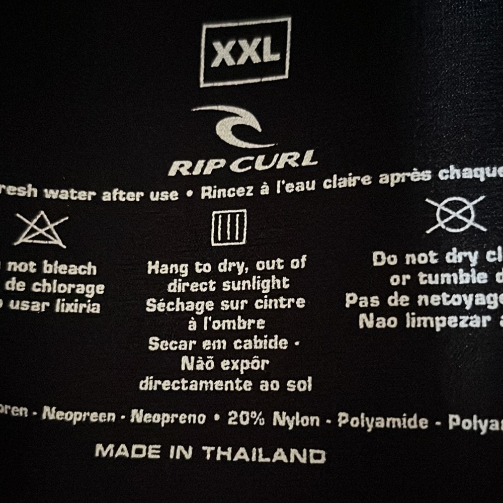 Rip Curl Black and Yellow Men's Swim Rash Guard - Picture 6 of 6